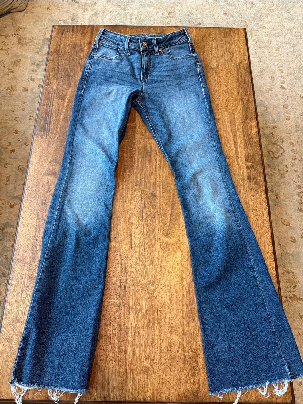 Ariat Medium Blue High Rise Flare Jeans 26L